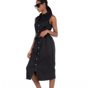 Polo Ralph Lauren | Dresses | Nwt Polo Ralph Lauren Sleeveless Linen Belted  Dress Black | Poshmark